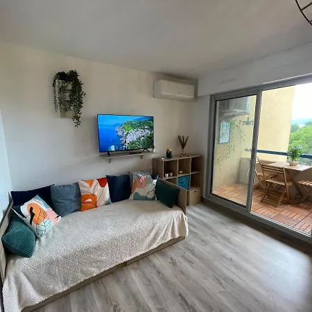 Azur Bay Boho-chic T2 Garage & Pet-friendly 拉西约塔